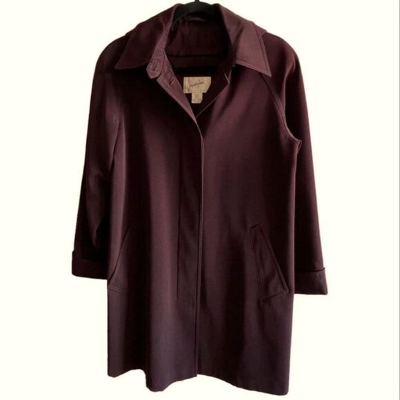 Jacqueline Ferrar Dark Purple Heavy Weight Coat - Picture 1 of 10